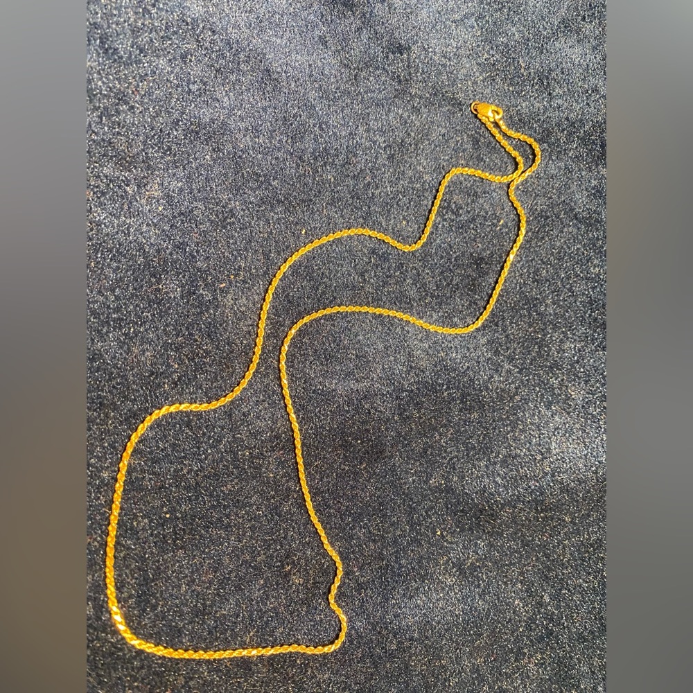 Women’s - Gold necklace, 14k, 20”, rope